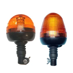 12V/24V 40/60 LED Truck Tractor Beacon Light Rotating Beacon 3 Modes  Rotary Warning Flashing Emergency Strobe Signal Lamp