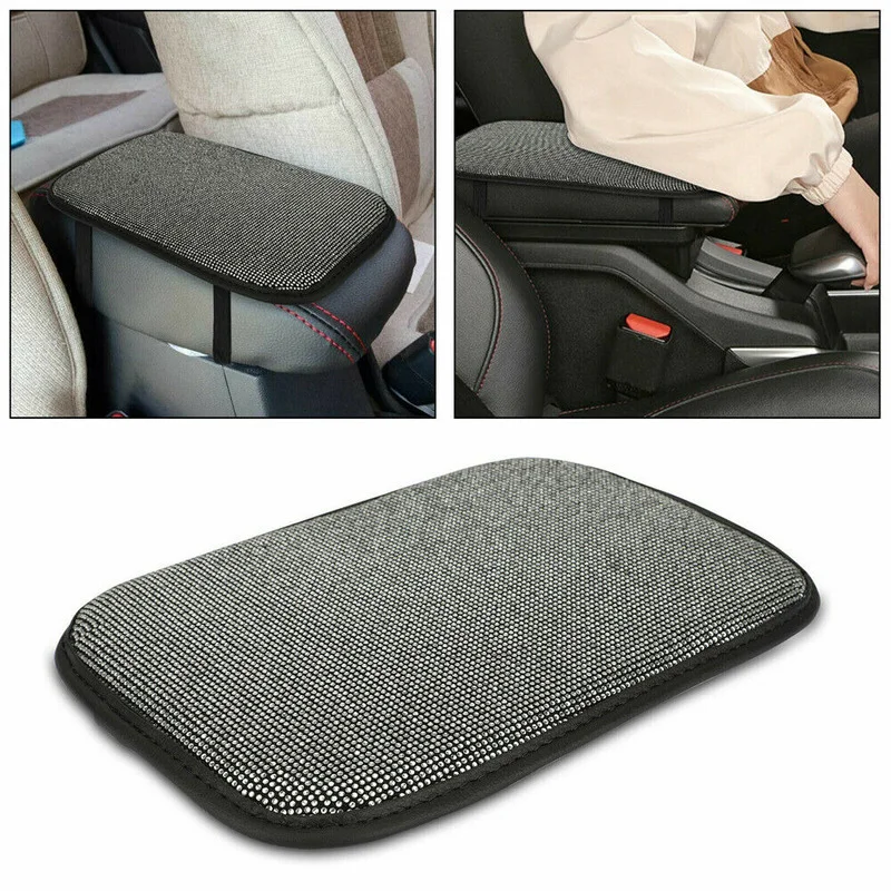 Universal Car Truck Armrest Pad Cover Bling Auto Center Console Box Cushion Mat Protective Auto Interior Accessory Car Products