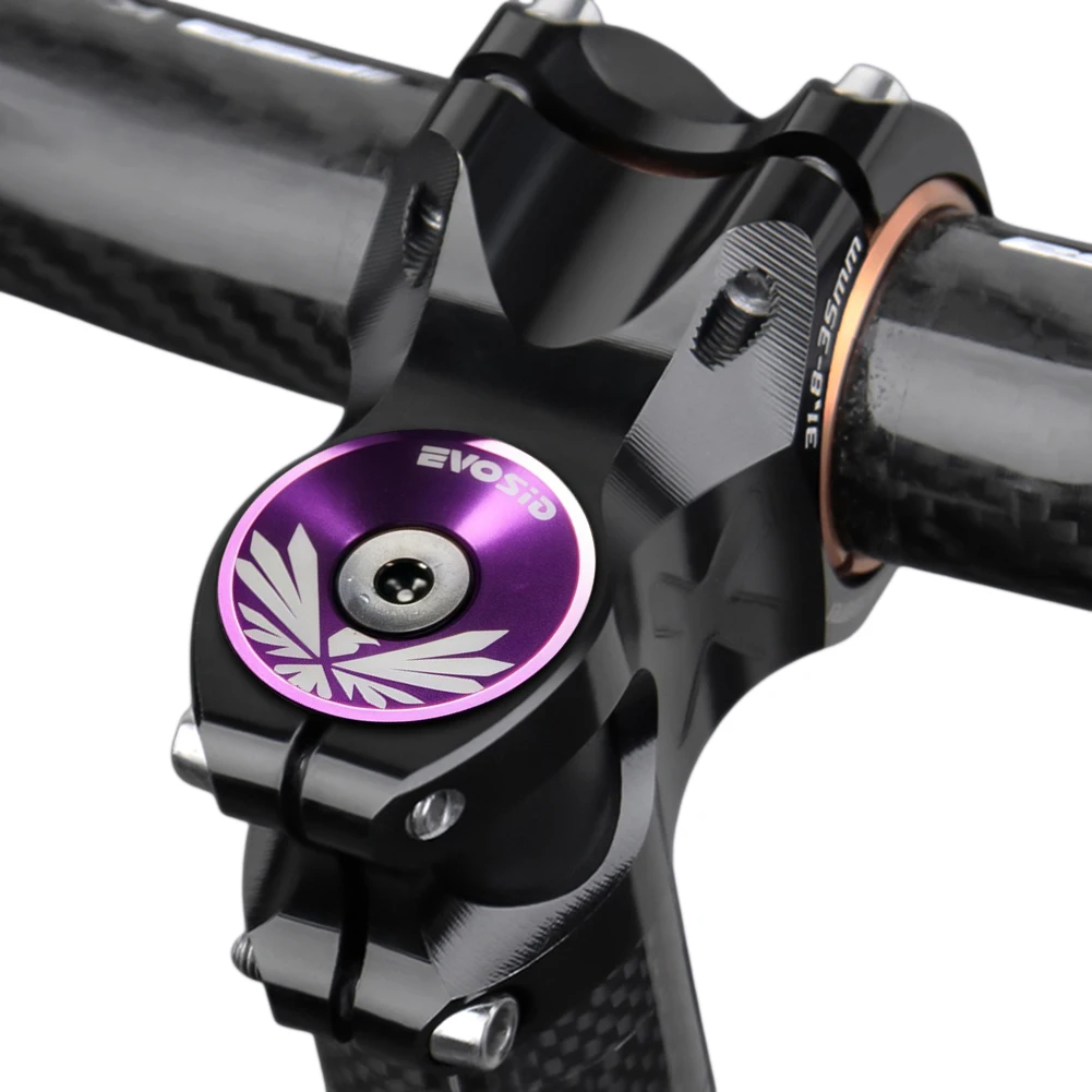 

Bicycle Headset Cap with Screw Bike Stem Cover Aluminium Alloy Bike Headset Cover for Fork Head Tube Cycling Accessories