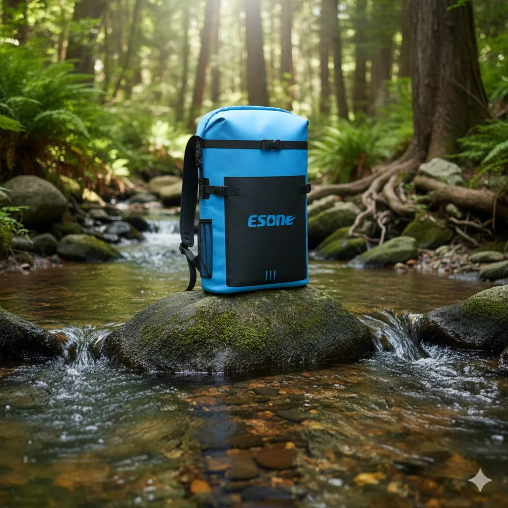 Bolsa Seca Impermeable Esone para Playa, Kayak, Navegación, Barranquismo, Senderismo, Mochila Impermeable para Hombre y Mujer, 30L