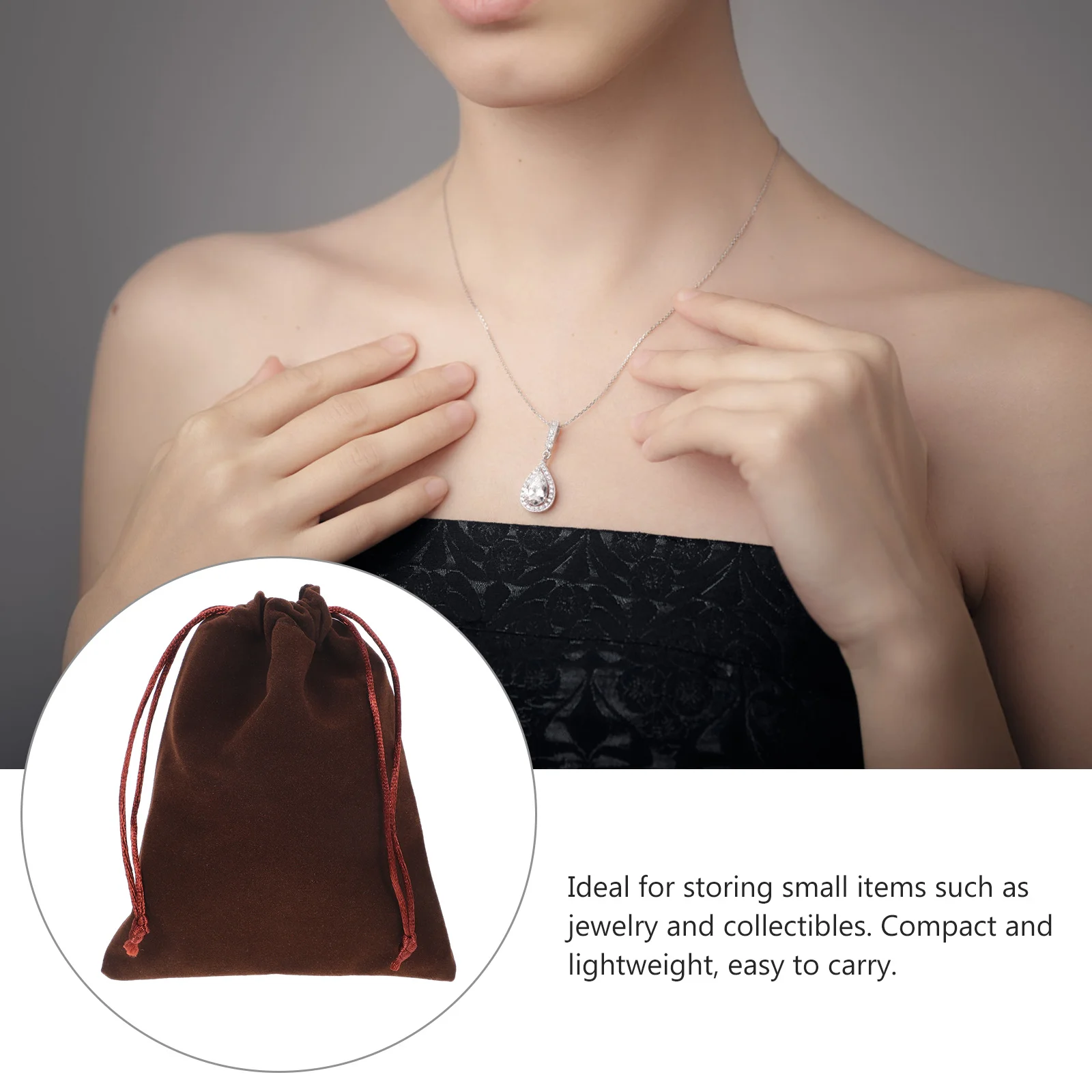 

20 Pcs Drawstring Jewelry Bag Gift Bags for Rings Storage Bracelet Pouch Party
