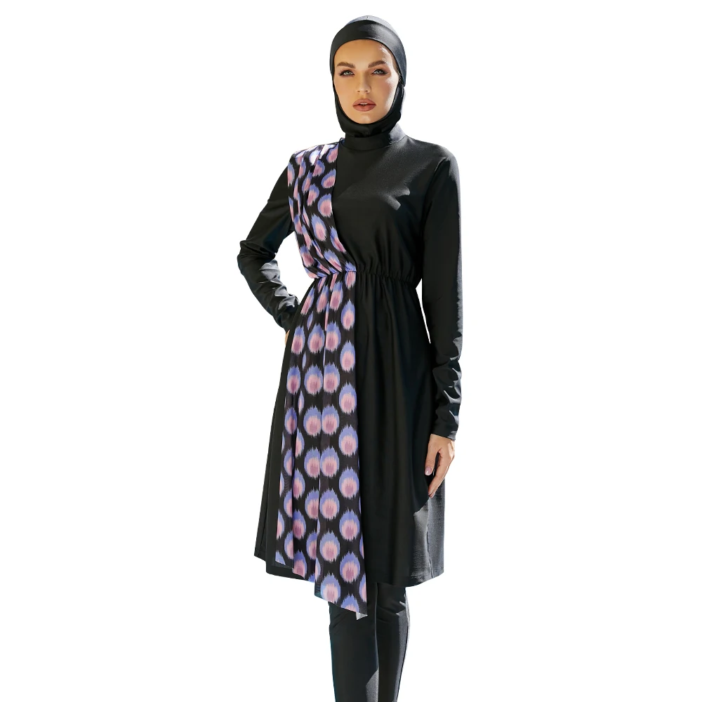 Burkini Maillot de Bain Femme Musulmane Swimwear for Veiled Women Muslim Swimsuit with Ample Traditional Syrian Clothing