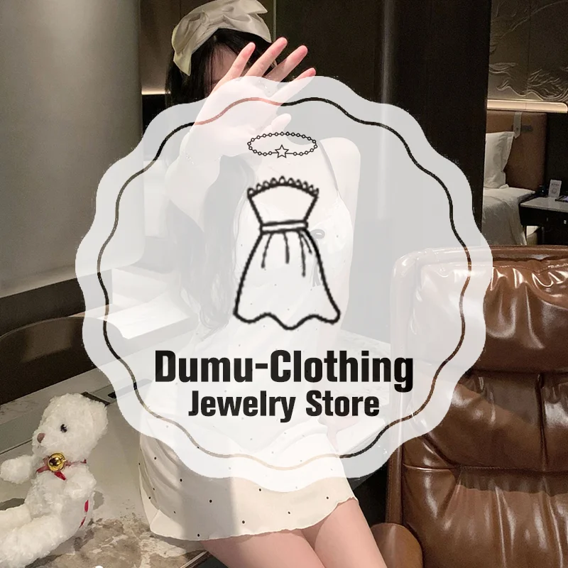 

Sexy Lingerie Women Sweet Pure Desire Floral Cherry Bow Polka Dot Print Sling Nightdress