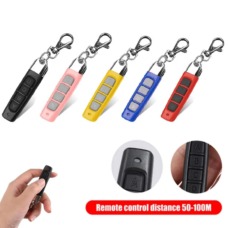 Universal 433Mhz Copy Remote Control Auto 4 Channe Code Garage Gate Door Opener Remote Control Duplicator Cloning Code Car Key