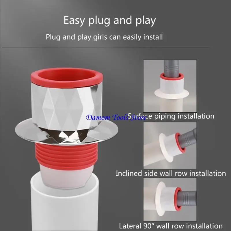 57BE Anti Odor Sewer Plug Multi Layer Locking Drain Plug 79mm  Suitable for Home Use