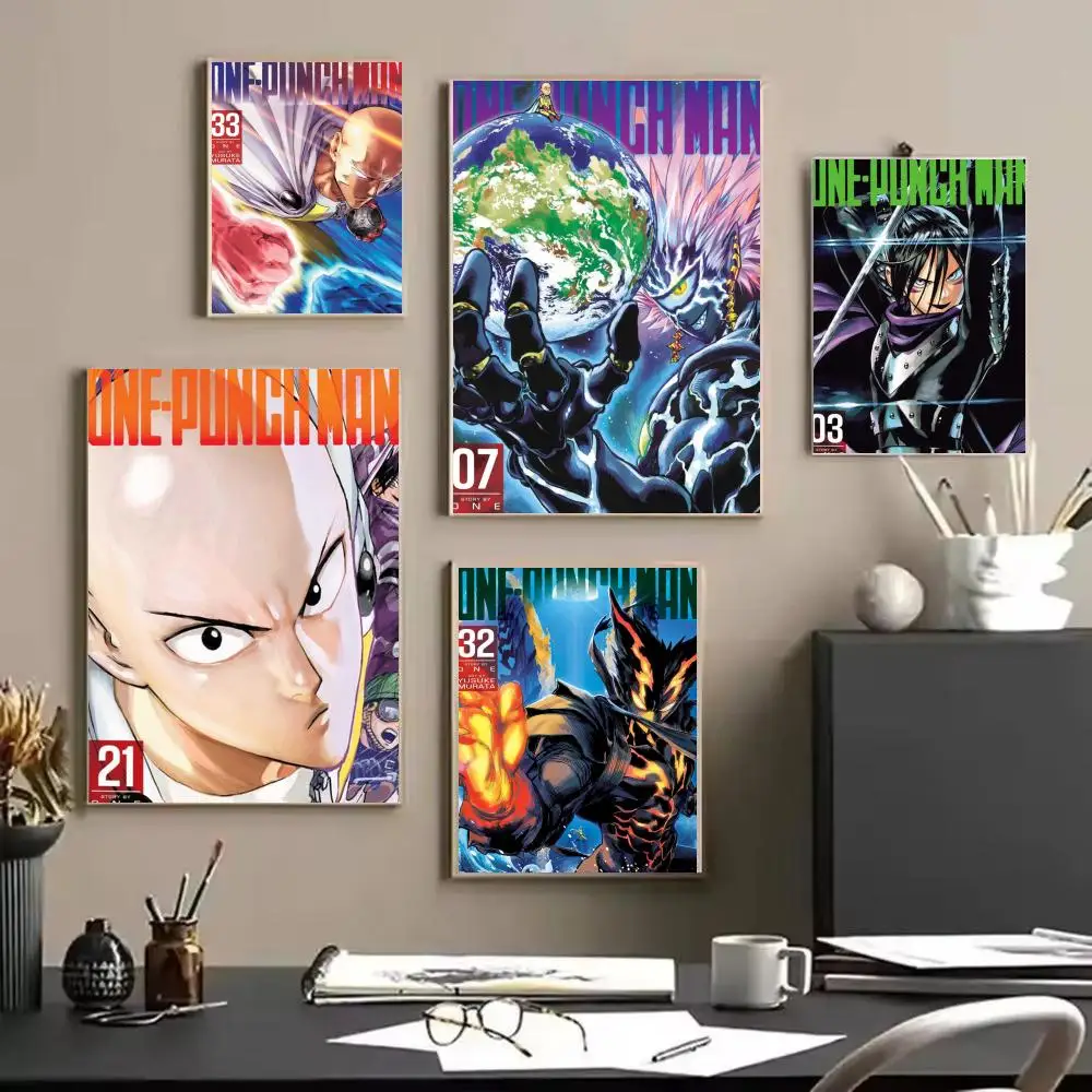 Anime O-One-Punch Man Poster poster Trendy Aesthetic Wall Art high-end Bedroom Home Cafe Decor