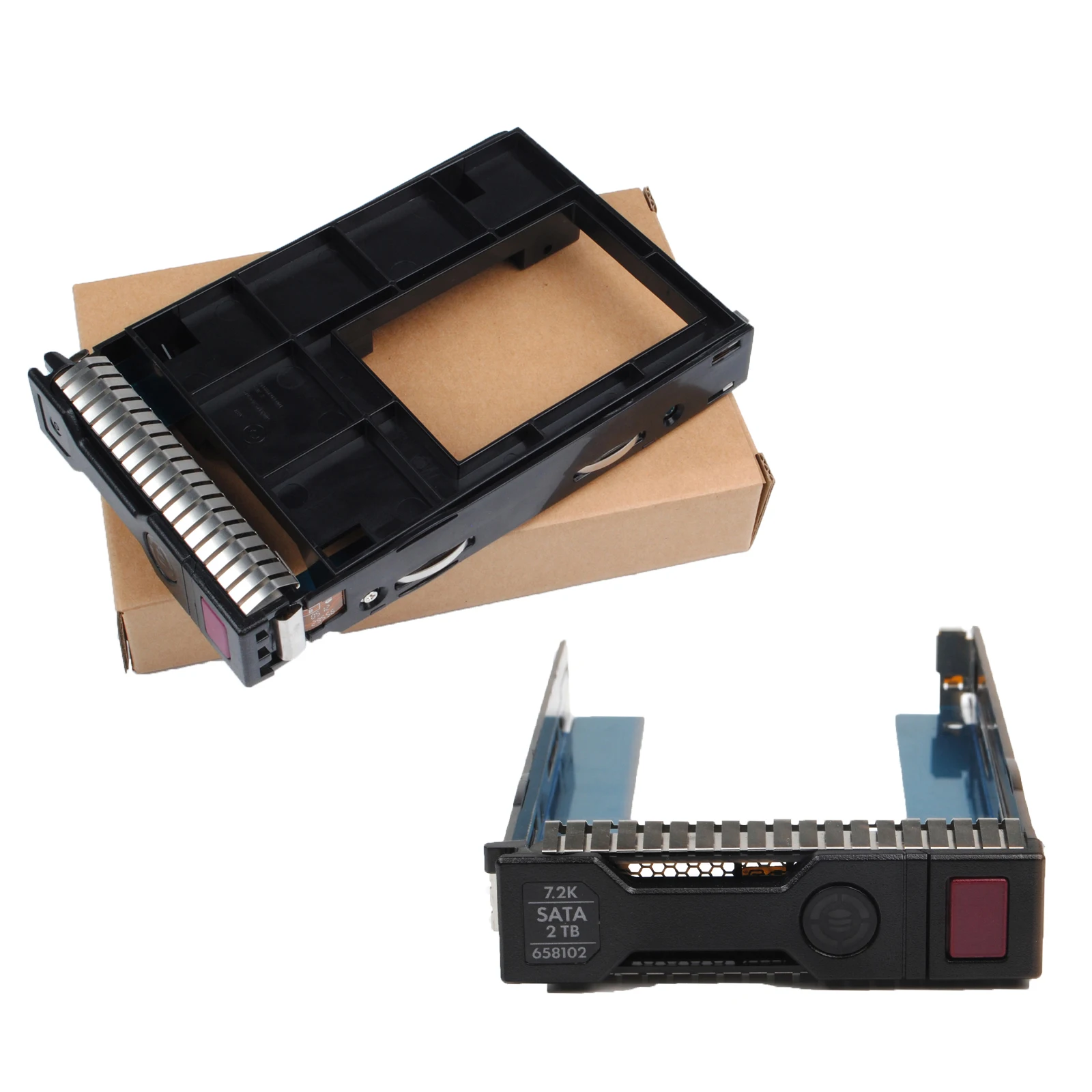 651687-001 661914-001 651314-001 2.5 "3.5" SFF SAS SATA HDD Caddy nampan untuk HP Gen8 Gen9 Gen10 DL380p DL360p