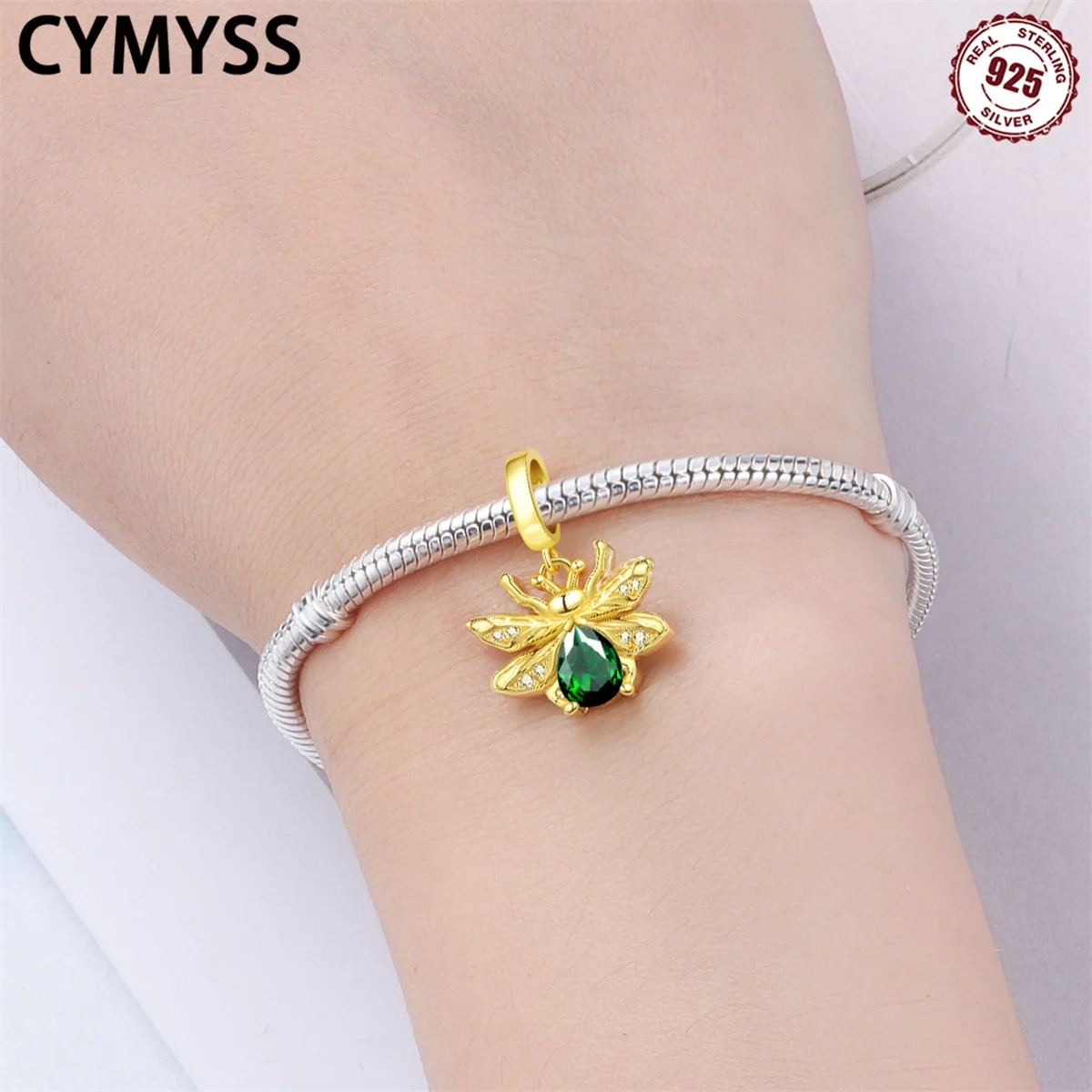 

CYMYSS 925 Firefly Pendant, Suitable For Wedding Party Gift jewelry, women's Luxury style, DIY Accessories