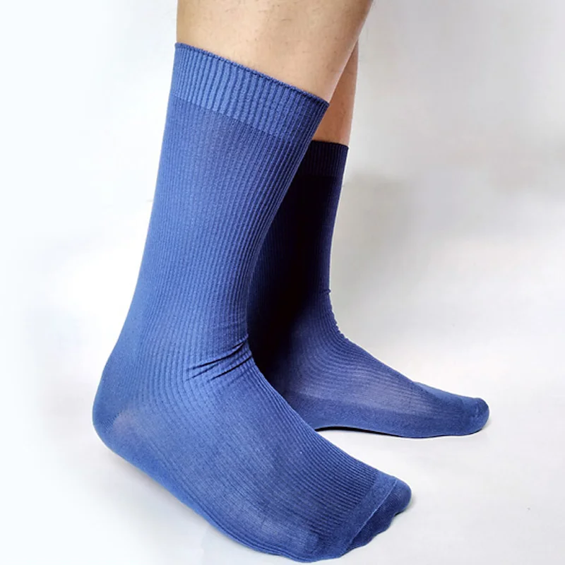 Effen gestreepte sokken voor mannen Zakelijke sokken Formele fetishcollectie Rokkostuumsokken Sexy homo-podiumkousen