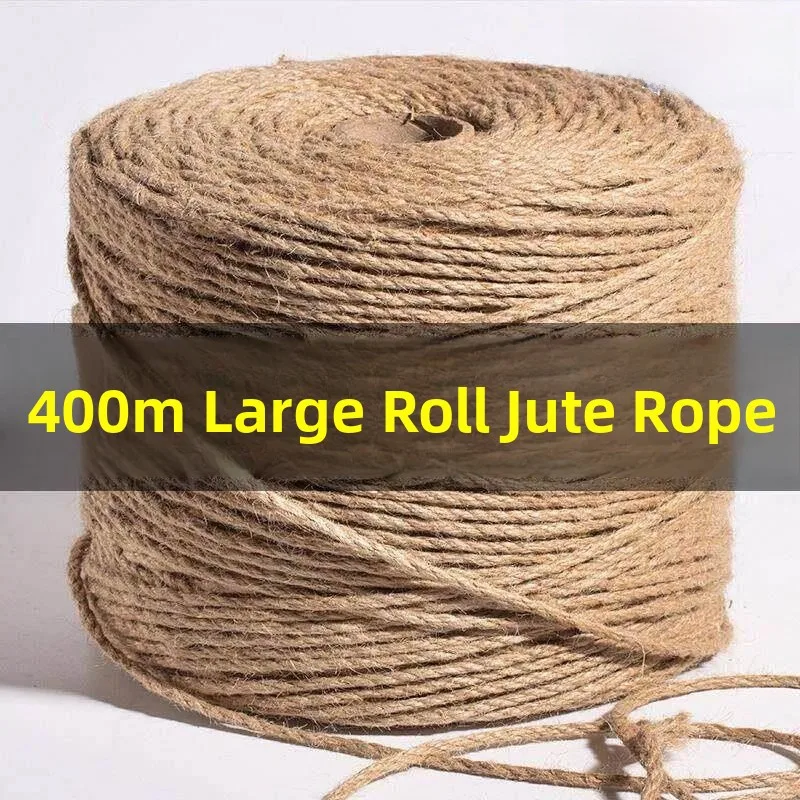 Handmade DIY Coarse Hemp Rope for  Climbing Frame Decorations Bounding Fine Thread High Temperature Resistant Craft Supplies