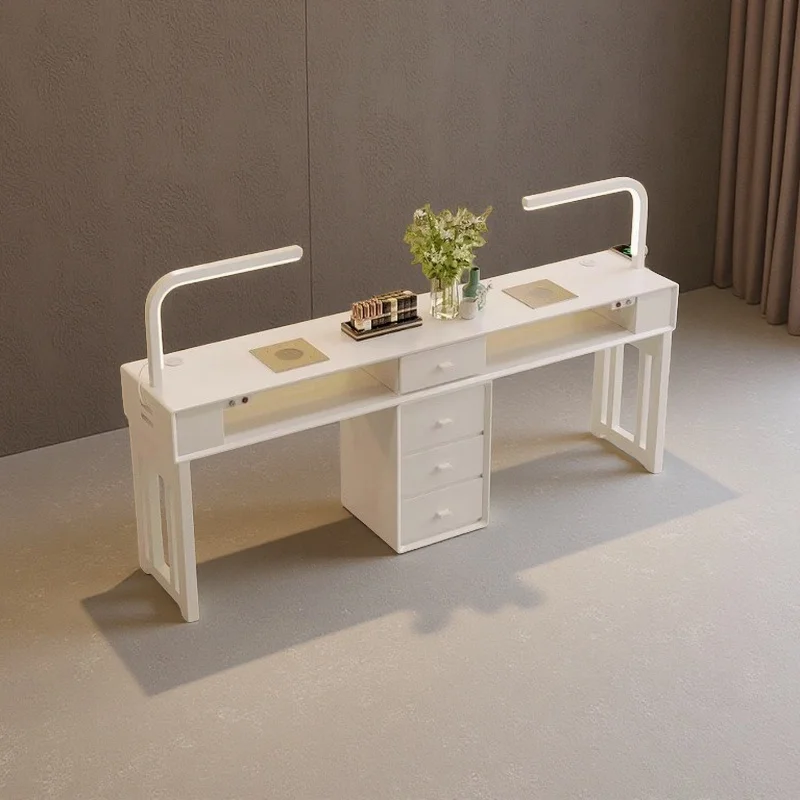 

Electric Manicure Table Makeup Storage Aesthetic Stylist Desk Professional Manicure Mesas Para Manicuristas Commercial Furniture