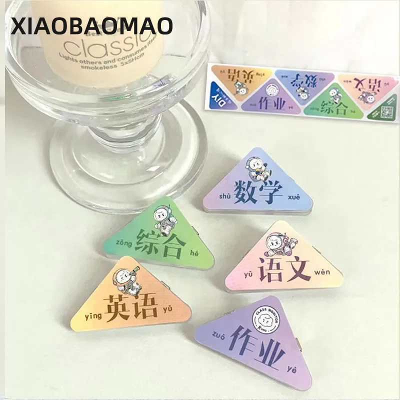 10Pcs/Set Solid Color Triangle Corner Clips Page Holder Paper Clip Office Accessories Photo Clamp School Supplies Stationary