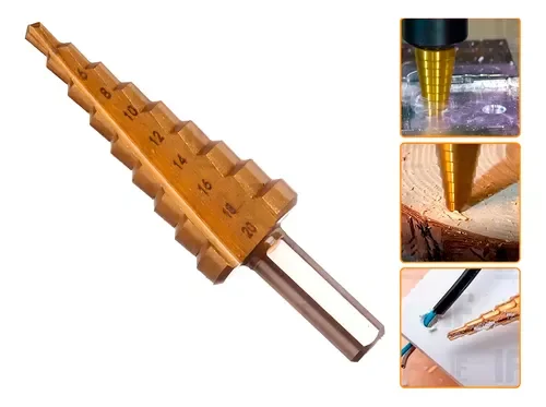 Titanium Cone Scaled Drill 4-20mm Berg