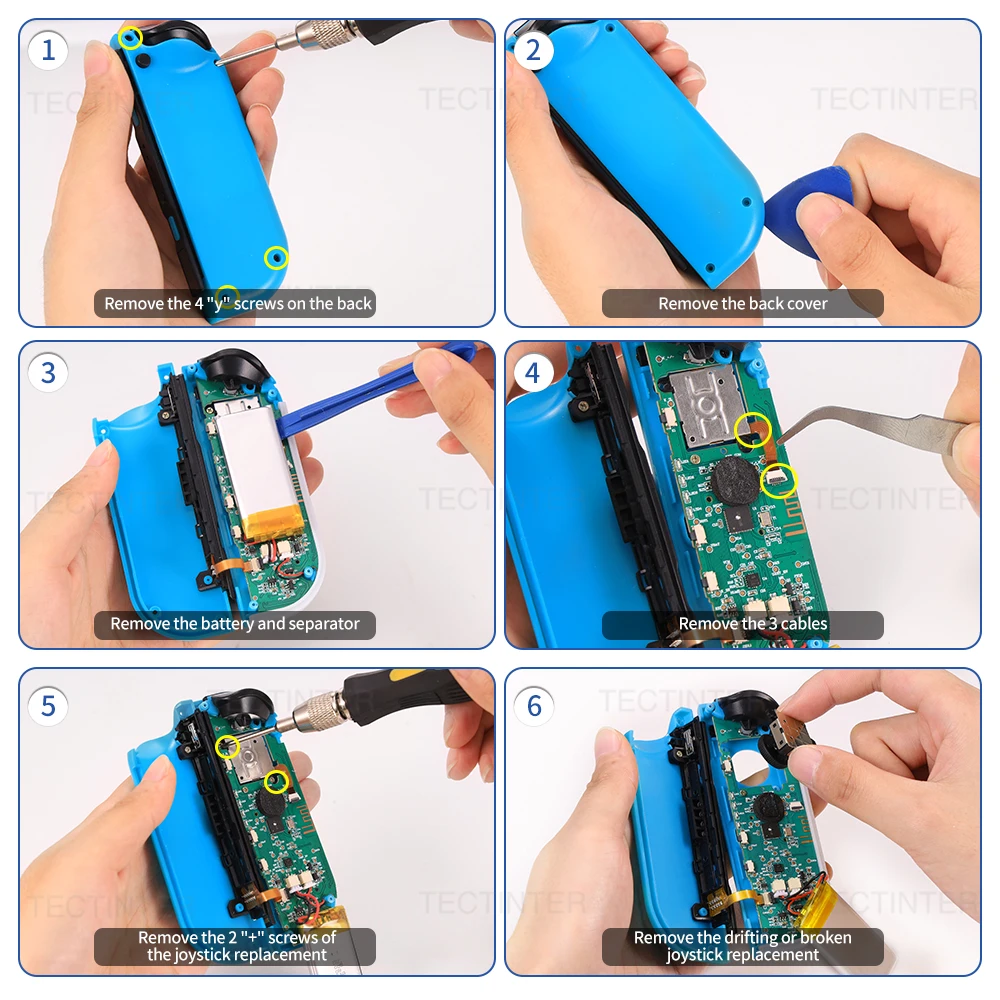 عصا تحكم بديلة بتأثير القاعة لمفتاح NS/Lite/OLED Joycon وحدة تحكم غمبد عصا الإبهام ملحقات أجزاء إصلاح تناظرية