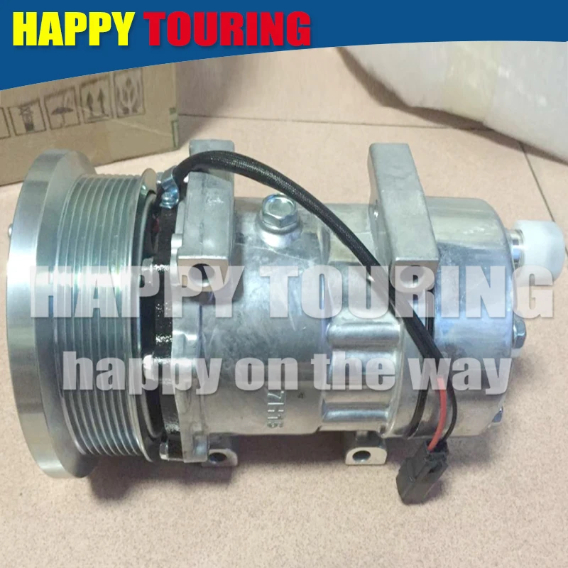 

SD7H15 A/C Compressor For Caterpillar 178-9570 Sanden 4498 4806 4813 58783 5317 1789570 ABPN83304514 8GR 133mm 12V