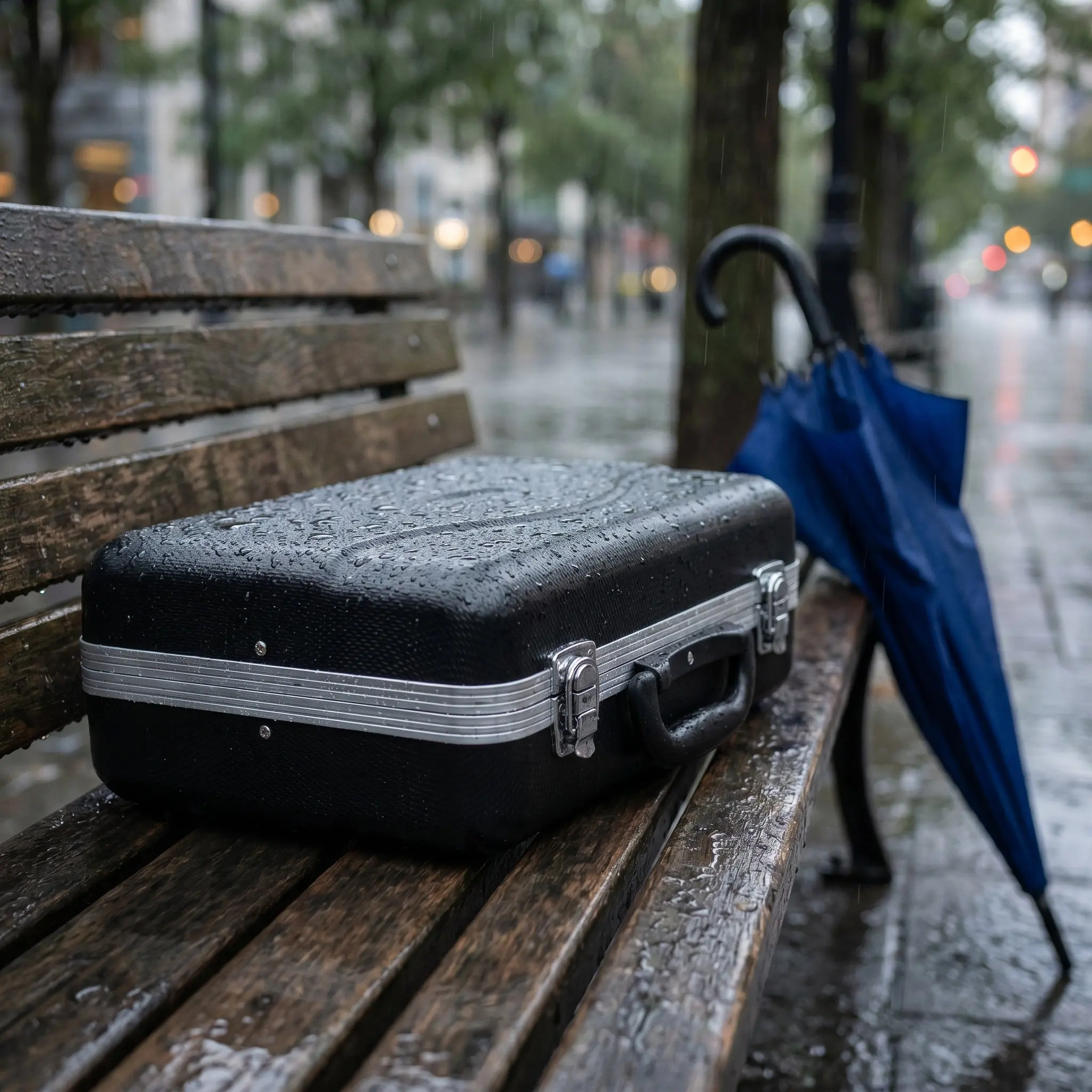 Portable Small Box Brass Instrument Storage Musical Accessory Bag Locking Latch Pocket Trumpet Case Hard Shell Black Carrying