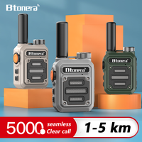 BTONERA BT-330 Mini Walkie Talkie PMR 446 USB Portable Two-way Radio dual PTT Walkie-talkies  Portable Radio for Hunting Cafe