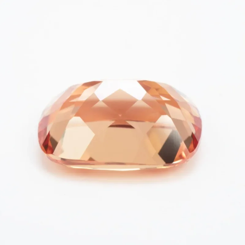 Lab Grown Sapphire Orange Color Rectangular Cushion Shape Cut VVS1 Charms DIY Jewelry Making Material Selectable AGL Certificate