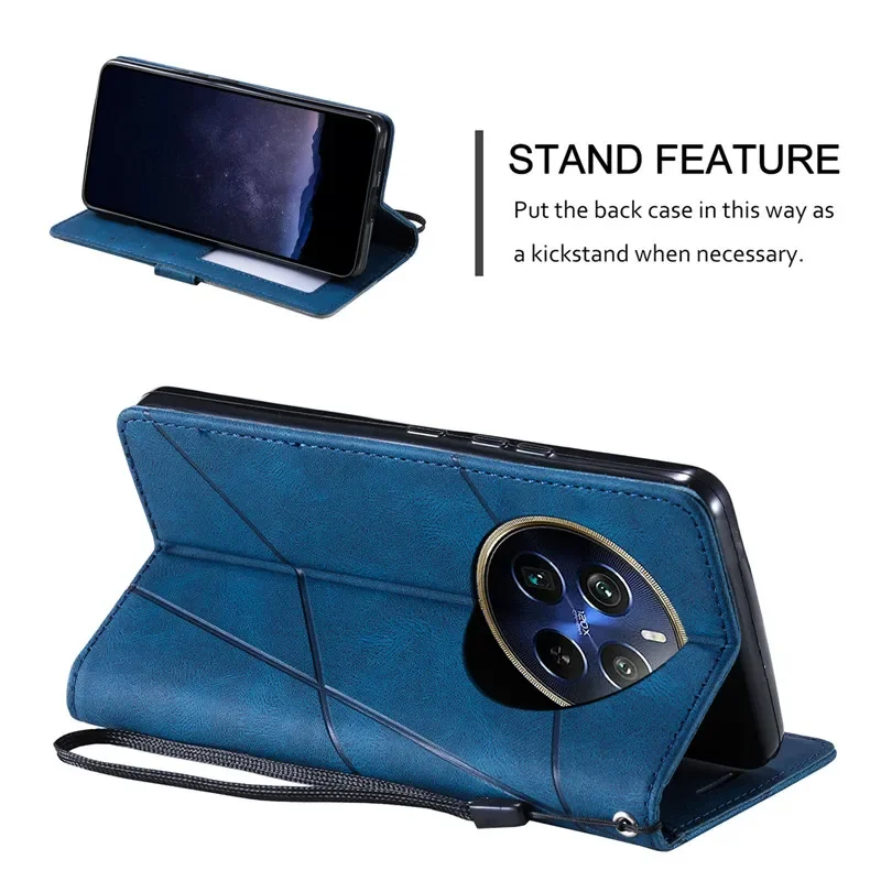 Flip Magnetic Leather Cover For OPPO Realme 12+ 11x 11 12 Pro Plus 5G Realme12 Realme11 4G 12Plus Coque Wallet Stand Phone Cases