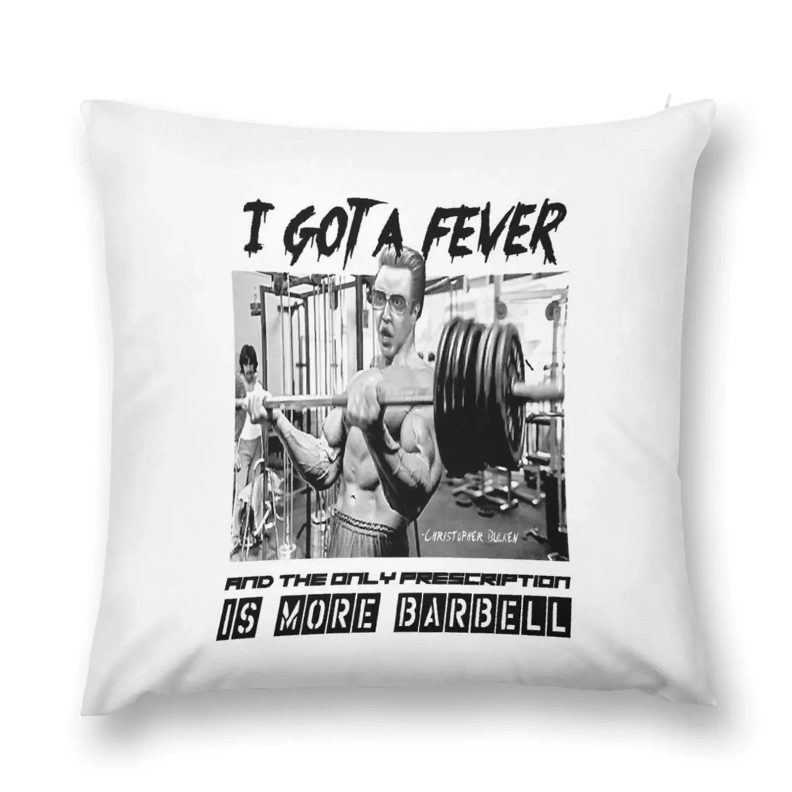 Gifts For Women Christopher Walken movie More Barbell Throw Pillow autumn pillowcase Decorative Sofa Cushion pillow