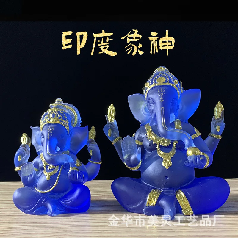 

Elephant God Ornament Elephant Trunk Wealth Like India Thailand Buddha Elephant Creative Crafts Water Glaze Source Factory