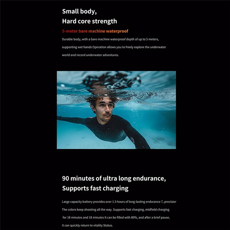 ABKI-VIRAN V10 5K caméra d'action stabilisation d'image électronique 2 pouces écran tactile étanche caméra vidéo détection de mouvement tableau de bord