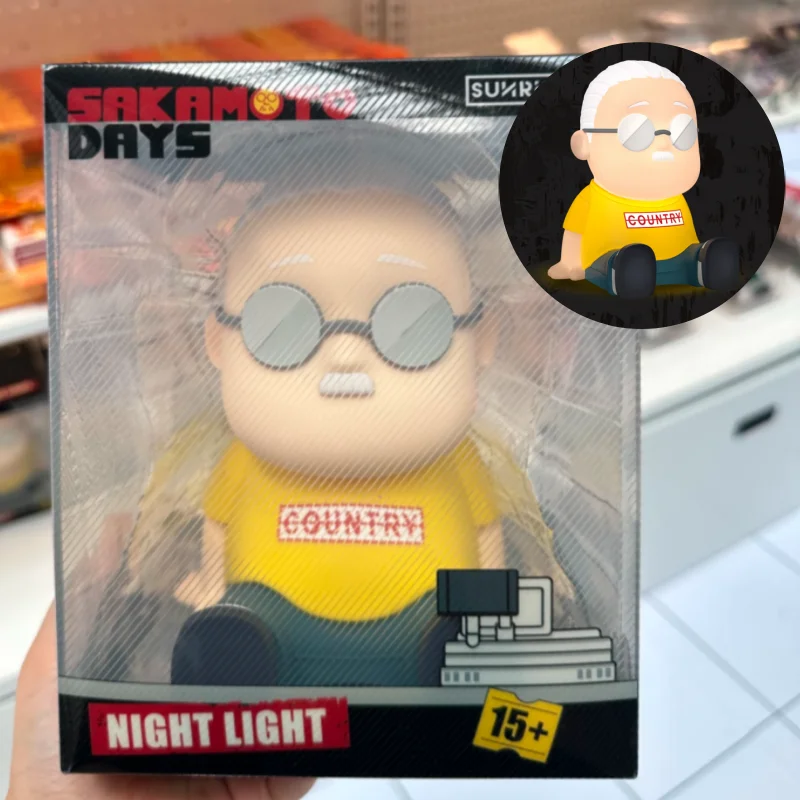 

Sunrisepop Sakamoto Days 15cm Taro Sakamoto Touch Lamp Anime Figures Desktop Pat Light Decoration Collection Toys Christmas Gift