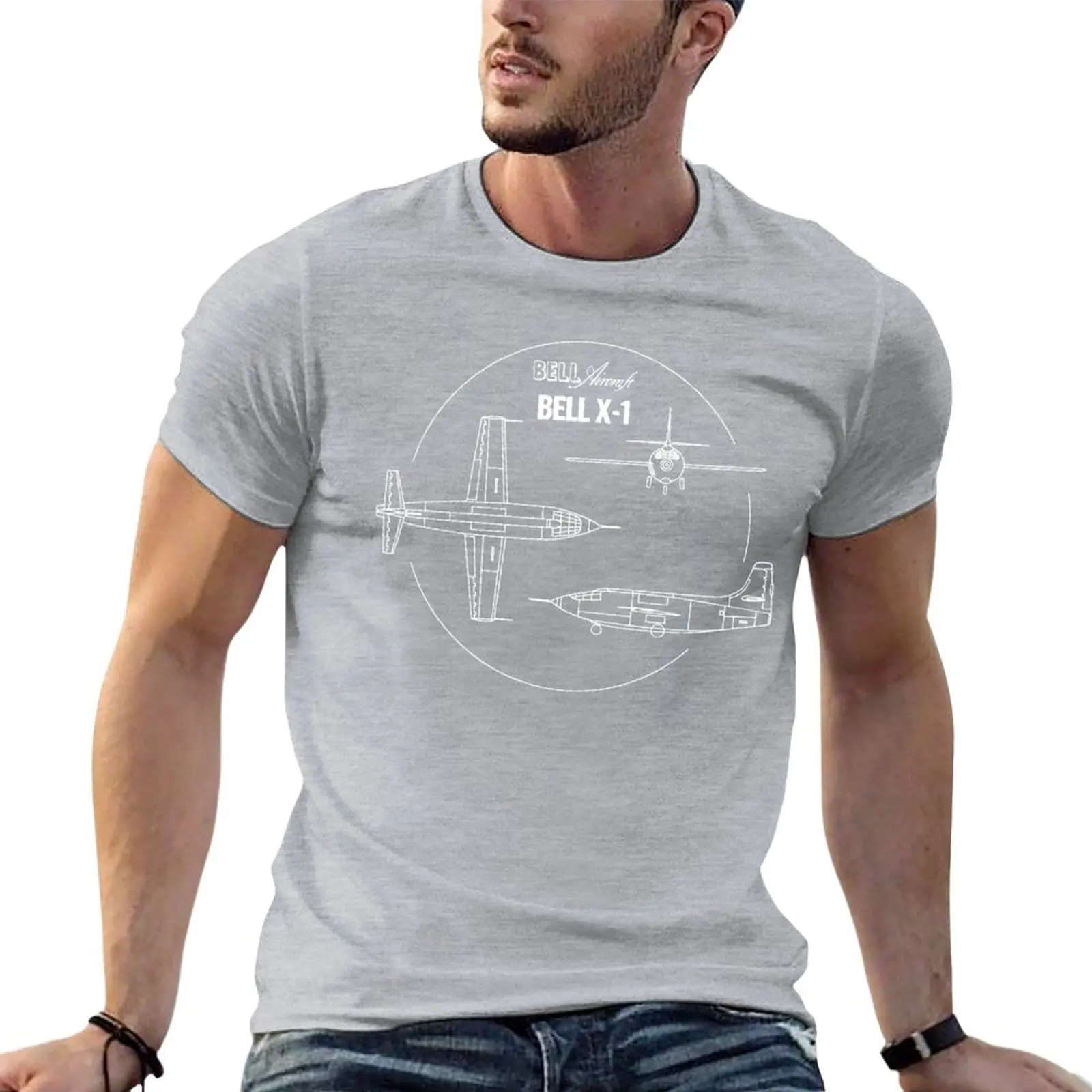 Bell X1 - Sound Barrier Airplane Chuck Yeager Retro Aviator History Design T-Shirt funny t shirts heavy weight t shirts for men