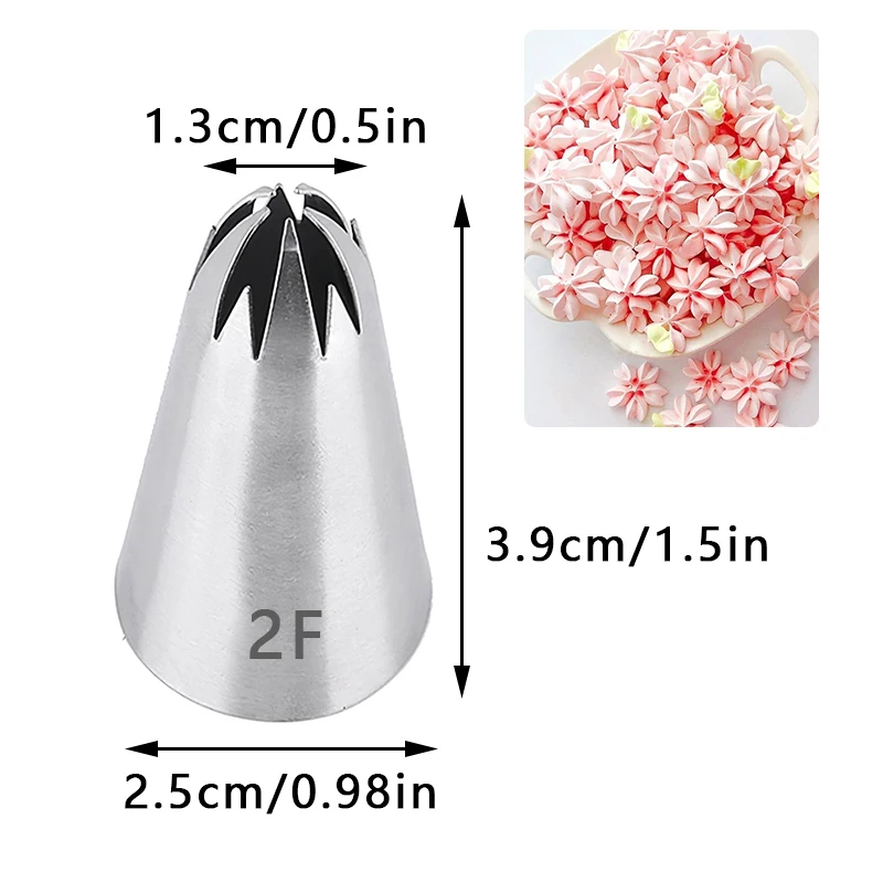 8PCS Piping Bag Nozzle Confectionery Cake Pastry Sleeve For Decoration Silicone Tools Pocket A Professional Nozzles Cream Icing