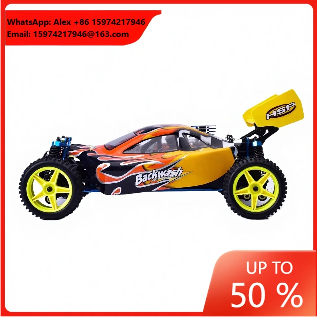 HSP 94106 1/10 Nitro Racing RC Car 1:10 8CXP Engine ARTR 2.4G Gas Powered 4WD Off-road Remote Control Buggy For Adults