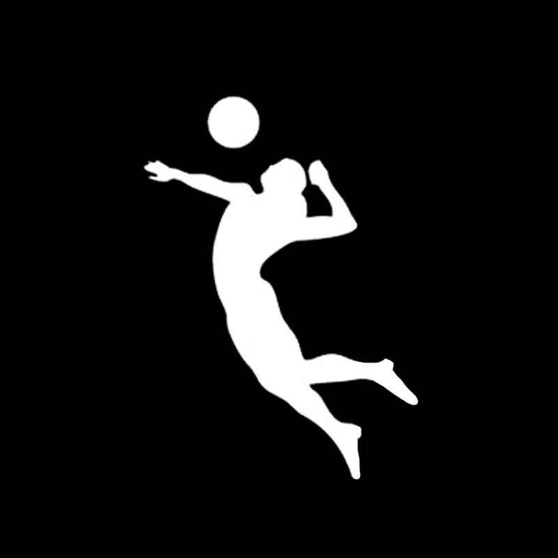 JP personalized car decal for volleyball players, sports girls, beach accessories, decorative waterproof sticker, 16cm * 11cm