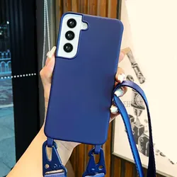 Strap Case For Samsung Galaxy A36 A16 A06 A55 A35 A15 S26 S24 Ultra S25 S23 FE Shoulder Crossbody Lanyard Neck Silicone Cover