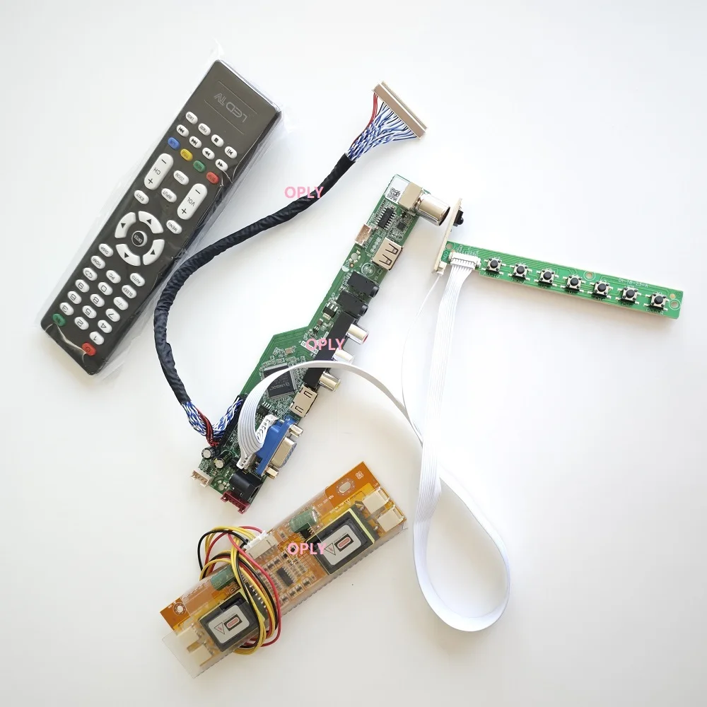 

Комплект для M190Z1-L01/M190Z1-L03 Экран 1680x1050 4 лампы Светодиодный 30-контактный контроллер Плата VGA AV HDMI-совместимый телевизор USB ЖК-монитор