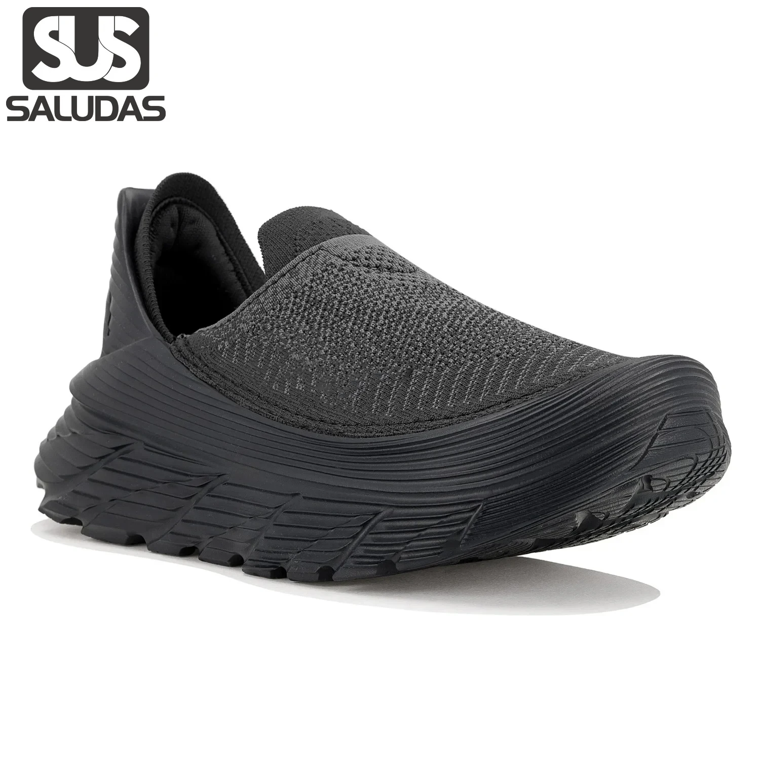 SALUDAS Original Casual Running Shoes Men and Women Light Walking Shoes Non-slip Knitting Soft Sole Breathable Slip-On Loafers