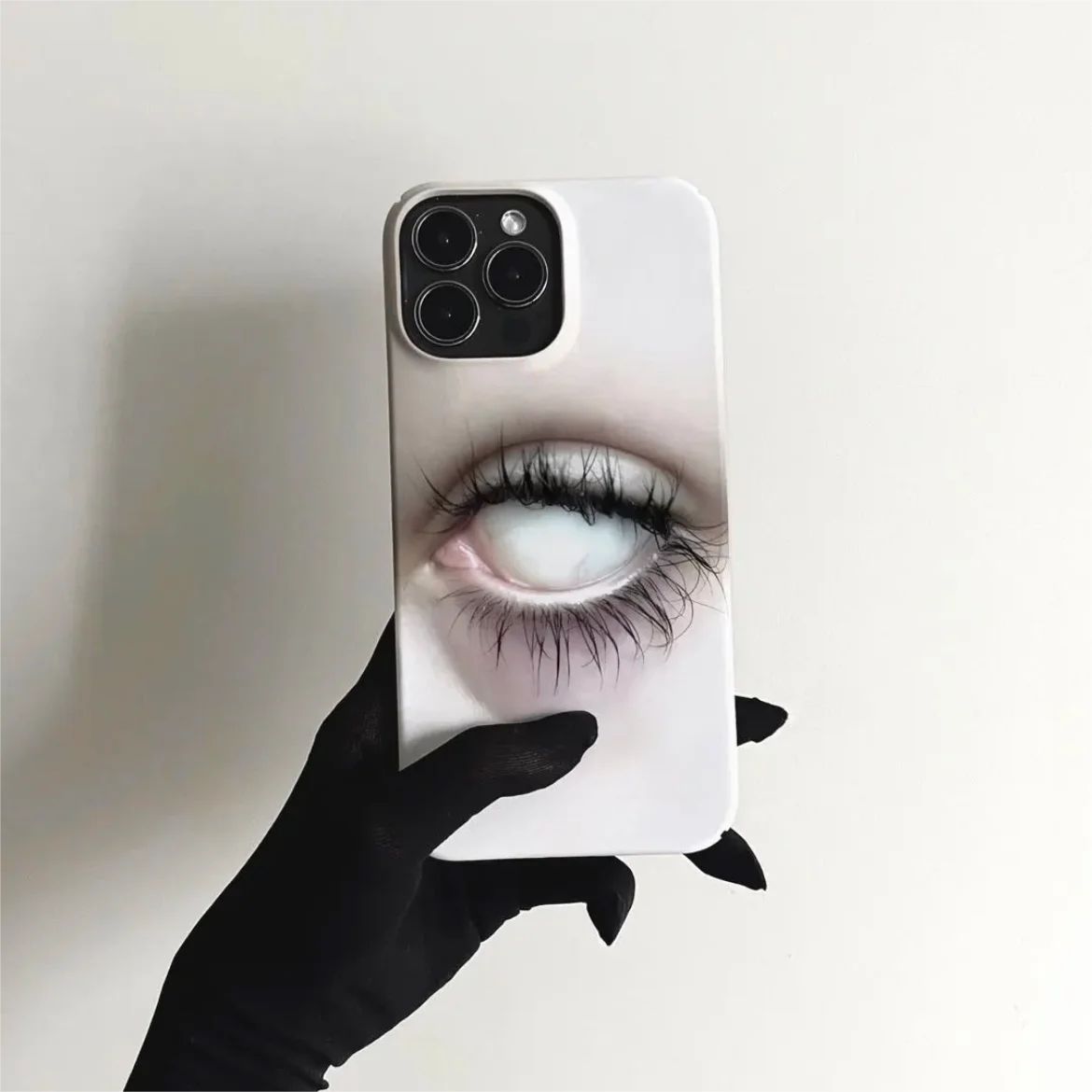 Fashion Eyelashes Eyes Phone Case for iPhone 16 15 14 13 12 11 Pro Max XS XR XSMax 6 7 8 Plus Glossy HD Hard PC Cover