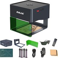 DAJA DJ6 3W Mini Laser Engraver,DIY Woodworking Wood Plastic Laser Engraving Machine Fast Mini Logo Mark Printer Cutter