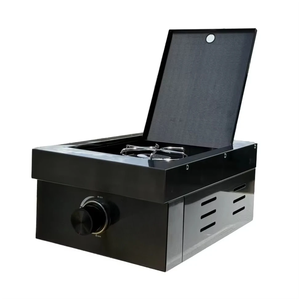 Luxurious Outdoor BBQ Kitchen Upgrade Premium Food Grade 304 Stainless Steel Side Burner with 3 Days Fast Delivery