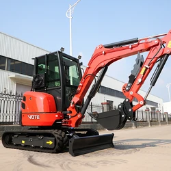 Chinese High Quality Epa New Engine Excavators 3.5 Ton Mini Excavator With Ce Small Mini Excavator Digger Customized