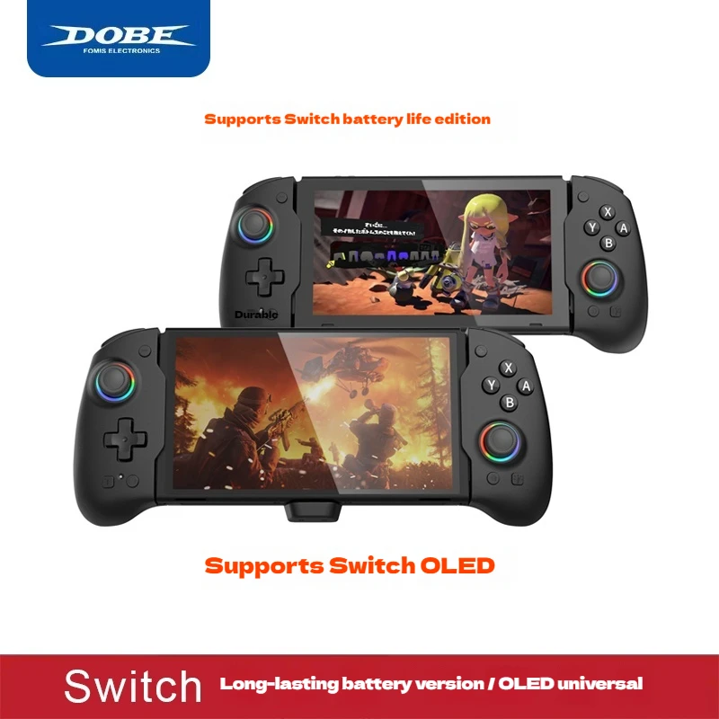 DOBE Switch V7 وحدة تحكم ألعاب مدمجة للمستمر/إصدار OLED ثلاثية الأبعاد لقاعة الزناد الخطي Turbo Joycon Gamepad