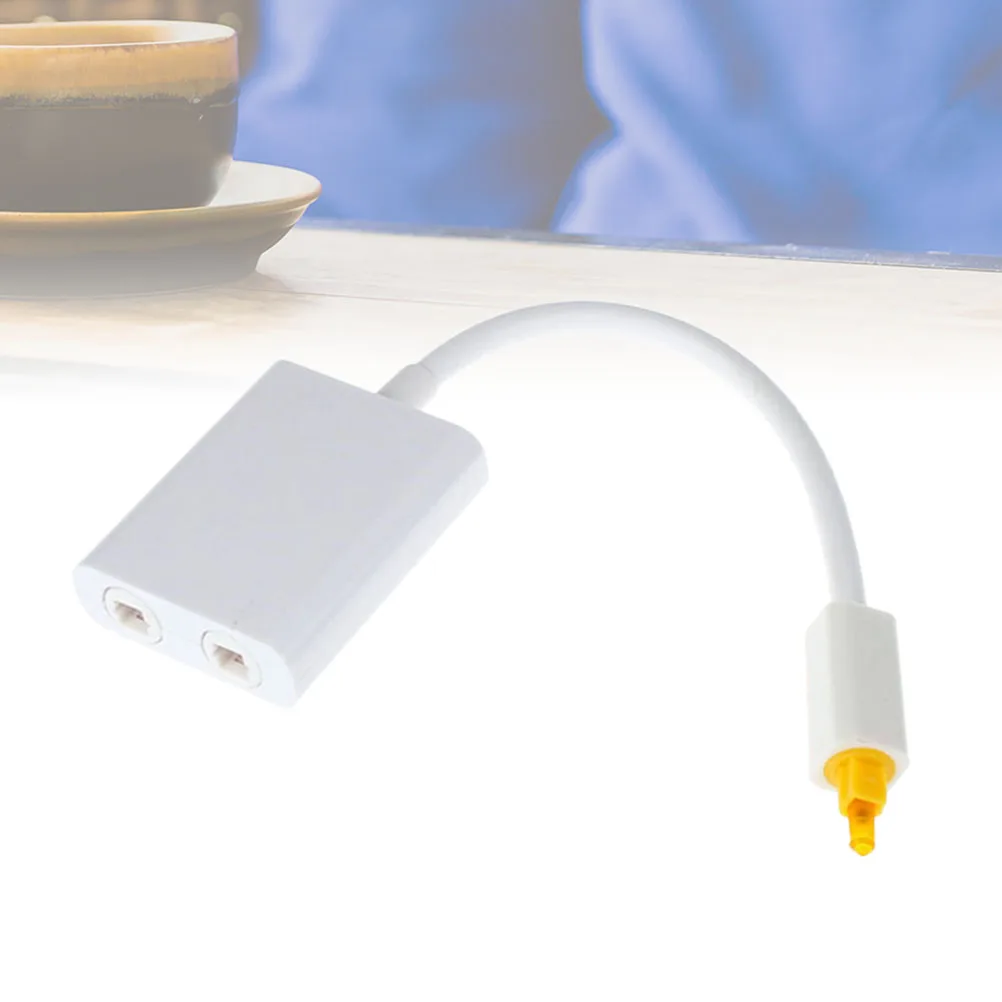 

Fiber Converter One Input Two Output Splitter Digital Optical Audio Number for 1x2 Distribution Adapter