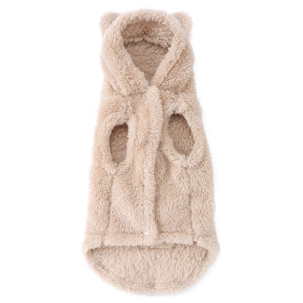 3-teiliger weicher Haustiermantel für kleine und mittelgroße Hunde und Katzen, warme Fleece-Katzenhoodies für den Winter, lustige, niedliche Kleidung mit Hasenohren für Sphynx-Katzen – Detail 7