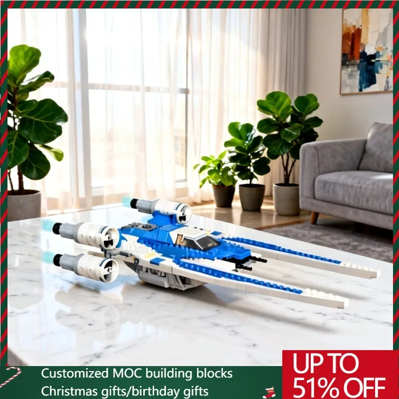 

NEW 921 PCS Star Battle Movie U-Wing Space Fighter Model DIY Creative Ideas Child Toy Assembly Puzzle Birthday Customize Gift