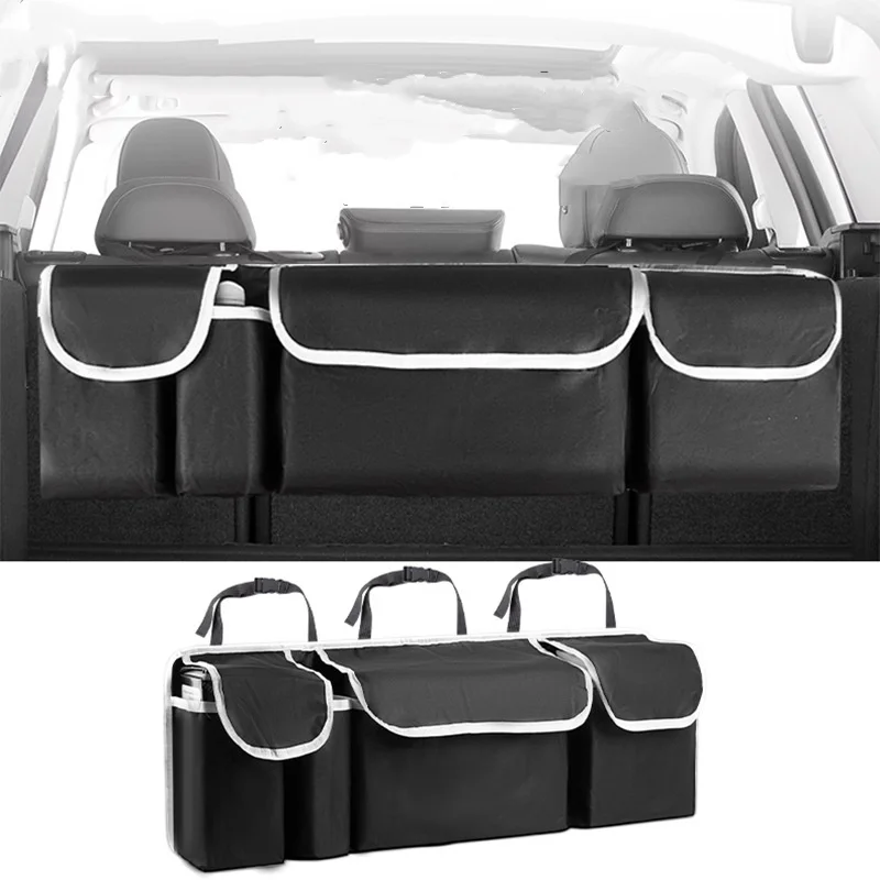 

Car Trunk Storage Bag Multifunctional Oxford Cloth Storage SUV Storage Hanging Bag Seat Back