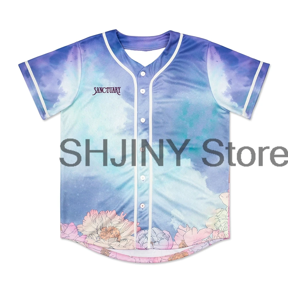 Dabin Sanctuary Jersey Baseball Jacket Shirts 2024 World Tour Short Sleeve Tee Women Men Streetwear Fashion Clothes