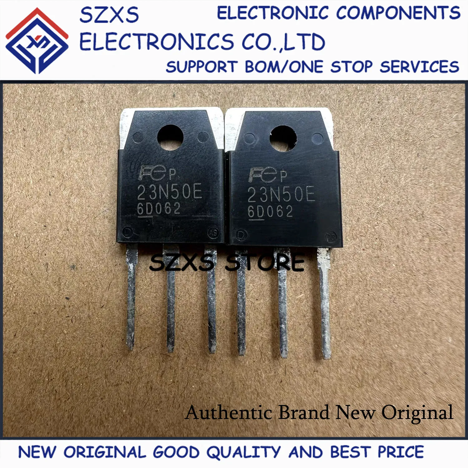 New Original 10Pcs 23N50E FMH23N50E TO-3P 500V 23A MOSFET Field-Effect Transistor In Stock Electronic Components Good Quality
