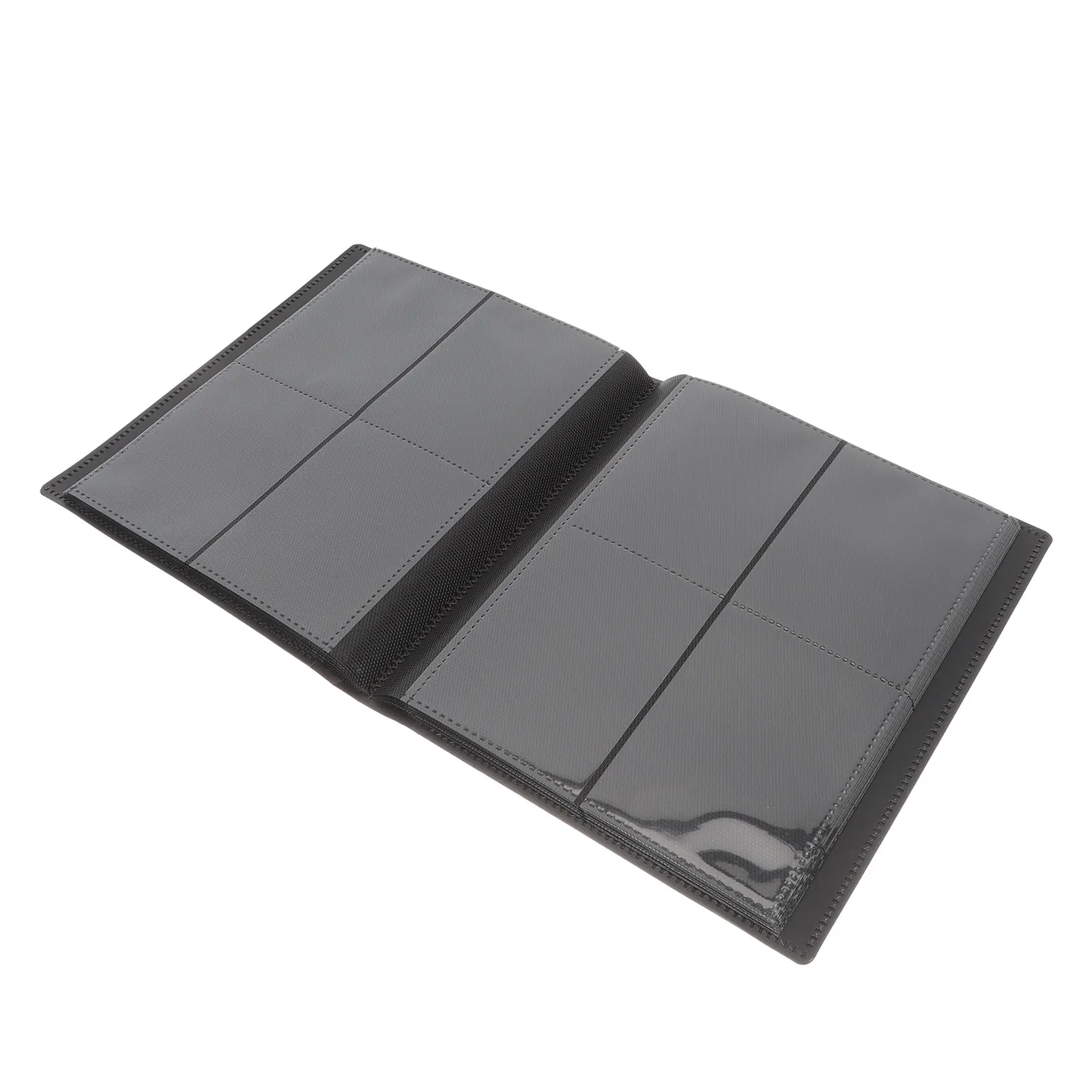 

Practical Card Binder Album with Waterproof PP Material for Sports Trading Cards Collection Game Card Holder Black Color