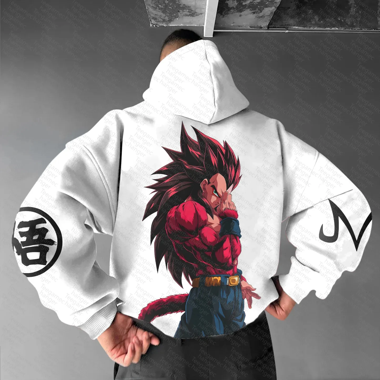 

Dragon Ball Trendy Casual Loose Hoodie Boys Universal Large Size Trendy Goku Printed Hoodie Sweater