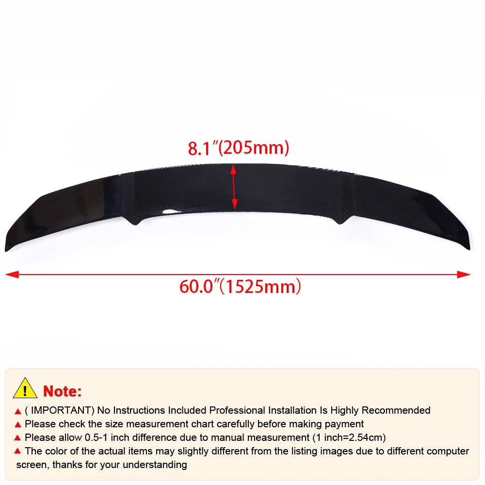 Car Exterior Parts Universal 60inch GT V-type Rear Wind Wing Intelligent Electric Automatic Carbon Fiber Spoiler Tail Wing - Image 5