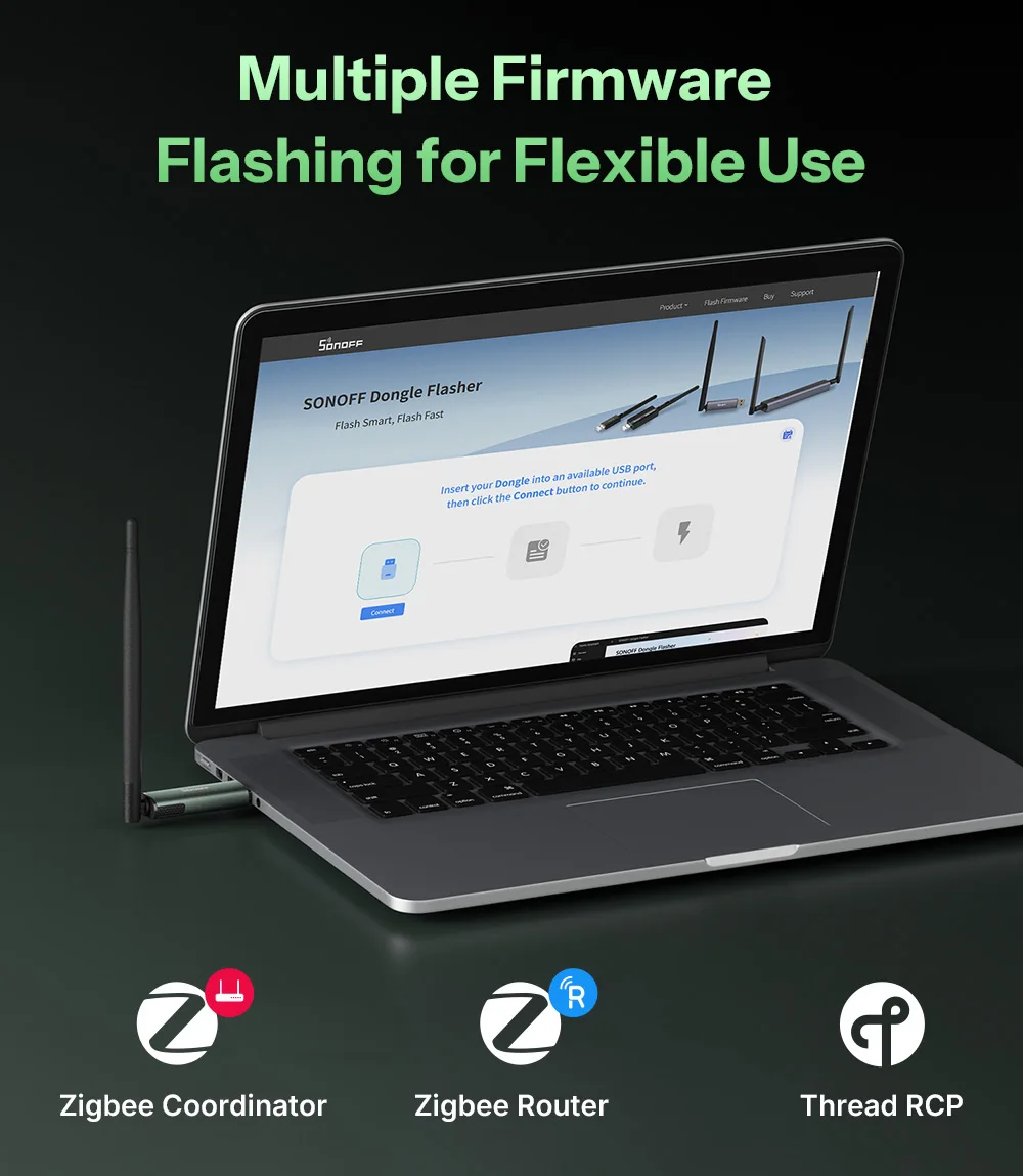 SONOFF Dongle-PP10 Dongle Plus CC2674P10 Zigbee/Thread USB-Dongle Flaggschiff Dual-Protokoll-Leistung Kompatibel mit Zigbee2MQTT OTBR – Detail 8
