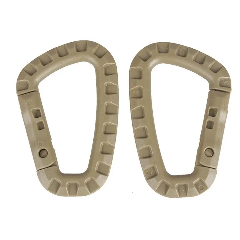 5 قطعة 8.5 سنتيمتر التكتيكية على ظهره مشبك سريع التكتيكية حلقة تسلق البلاستيك هوك D شكل موسكيتون والعتاد للتخييم في الهواء الطلق #5